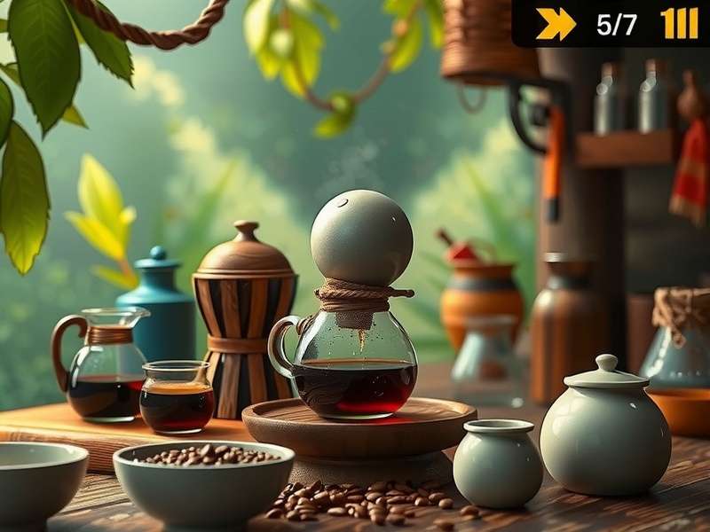 Coffee brewing process in Coorg Brew Master